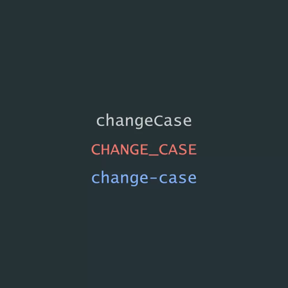 change-case Naming Format Conversion